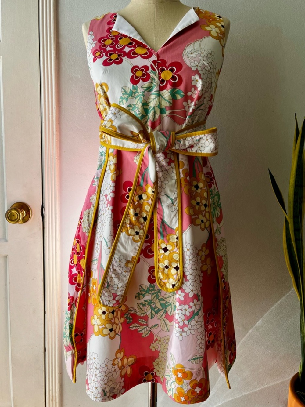 Lesley Evers• Floral Cotton Dress• Sz S - Picture 12 of 12